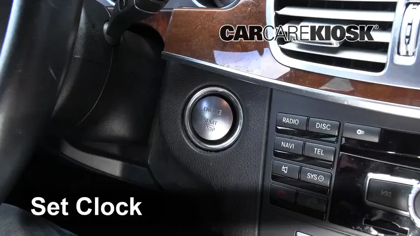 HOW TO SET CLOCK IN 2007 MERCEDES E350 visual data 7